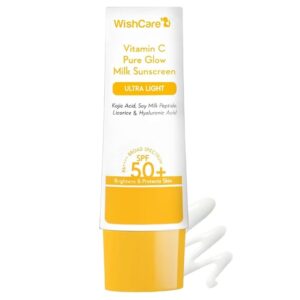 WishCare Vitamin C Pure Glow Milk Sunscreen SPF 50 50g
