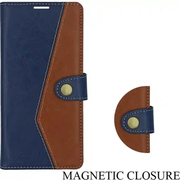 Private Label Flip Cover for Realme Gt 21 Pro Blue Abd Brown Colour
