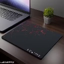 Private Label Ultra Low Friction Gaming Mouse Mat Anti Slip Base Black