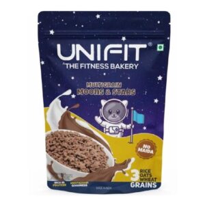 UNIFIT Multigrain Moons And Stars Breakfast Cereals for Kids 375 gChoco