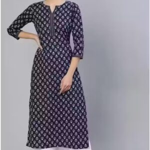 Private Label Women Blue Colour Kurti 42 Size