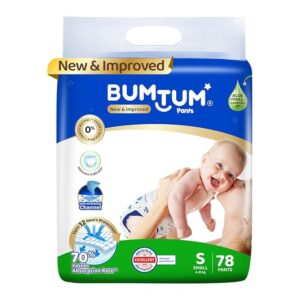 Bumtum Baby Diaper Pants Small Size 78 Count Pants Whith Aloevera