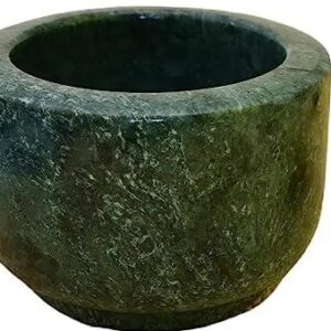 Private Label Natural Green Marble Mortar and Pestle Only Singel Pices