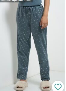 Pantaloons Steel Printed All Over Cotton Women Pyjamas 32