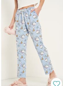 Pantaloons Light Blue Printed All Over Cotton Women Relaxed Fit Pyjamas 32