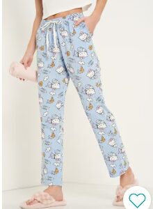 Pantaloons Light Blue Printed All Over Cotton Women Relaxed Fit Pyjamas 28