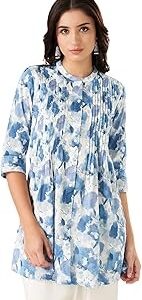 Rangmanch by Pantaloons Womens Nature Regular Tunics S Size Navy