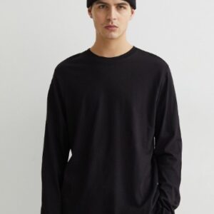 HM Men Black Regular Fit Jersey Top XL
