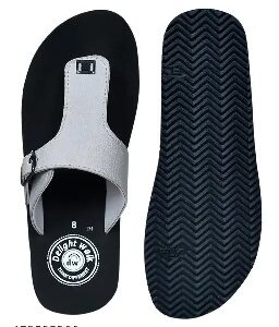 Private Label Mens Casual Slipper Black And Grey 8 Size