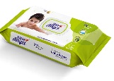 Little Angel Super Soft Cleansing Baby Wipes with Lid Aloe Vera Extract 72 Pieces