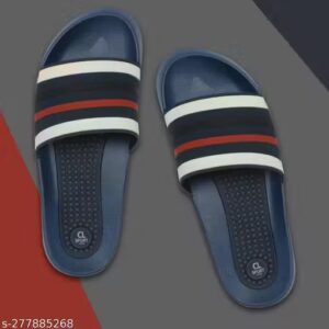 Private Label Men stylish slipper slider for men Navy Red White 8