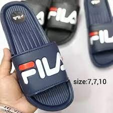 Private Label Men stylish slipper slider for men Navy White 9