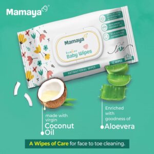 Mamaya Bamboo Baby Wipes 72 Count