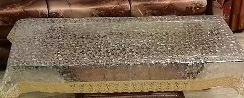Private Label 3D Transparent Table Cover 4 Seater