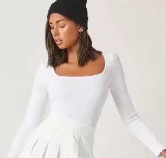 Private Label Womens White Crop Top Free Size