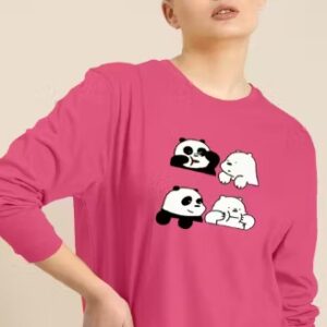 Private Label Urbane Fashionable Women Tshirts Size L Colour M colour pink