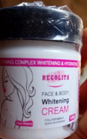 REGOLITH FACE and BODY WHITENING CREAM 120GM