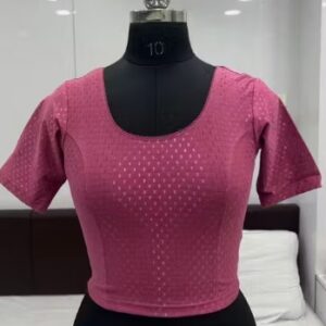 Private Label READY TO WEAR STRACHABLE BLOUSE Colour Majenda Size L Colour Violet