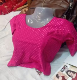 Private Label STRETCHABLE READYMADE BLOUSE Colour Pink Size L