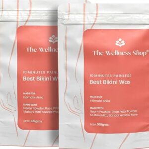 Private Label The Wellness Shop Bikini Wax Powder 100gm each Pack of 2