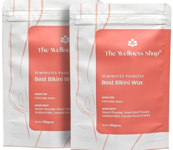 Private Label The Wellness Shop Bikini Wax Powder 100gm each Pack of 2