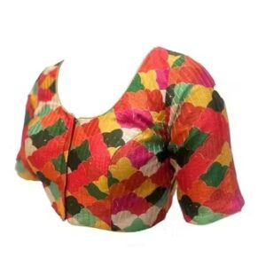 Private Label Daga Readymade Multicolor Blouse for Women Size 34