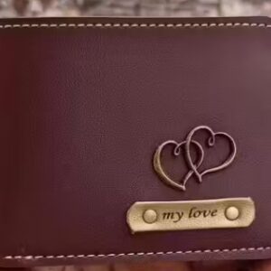 Private Label Name wallet Customized wallet Brown Colour