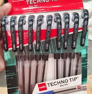 Cello Technotip Ball Pen Black Colour Pack Of 10