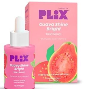 PLIX THE PLANT FIX 3percent Glycolic Acid Guava Serum For Glowing Skin For Women and Men All Skin Types 30 ml