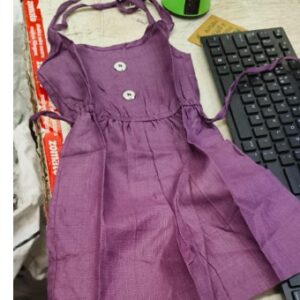 Private Label Girls Teal Dark Purple Design Rayon Baby Frocks Colour Dark Purple Size S