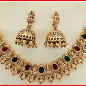 Private Label Premium temple collection necklace with jumkha for women