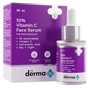 The Derma Co 10 Percentage Vitamin C Face Serum Niacinamide Hyaluronic Acid 30 ml