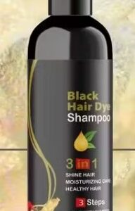 Private Label Black Hair Dye 3 In 1 3 Step Shampoo 100ML PACK OF 1