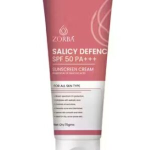 Private Label zorba salicy defenc spf 50 sunscreen 75g