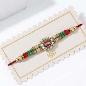 IGP Thread Meena Work Bhai Rakhi multicolour