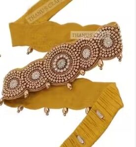 Private Label CRAFT Cloth kamarband yellow gold