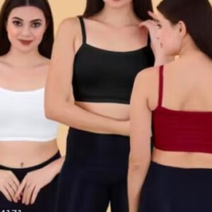 Private Label Girls and woman Cotton Silp Bra multicolour free size