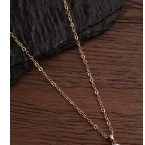Private Label Fancy Allure Rose Gold Plated Minimal Design Necklace