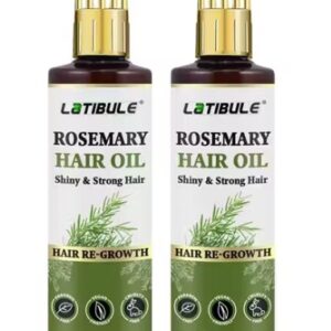 Latibule Rosemary Natural Oil For 2X Hair Growth Shiny and Strong Hair Oil 100ml pack of 2