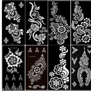 Private Label Mehendi tattoos stencils for women girls children for make your hand beautiful