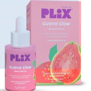 PLIX THE PLANT FIX 23 Vitamin C Guava Face Serum for Skin Brightening Clear Glowing and even toned complexion 20ml