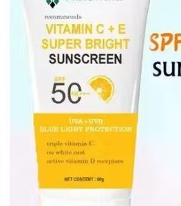 Private Label Vitamin C E Super Bright Sunscreen 60gm
