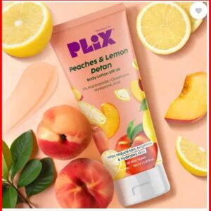 Plix Peaches and Lemon Detan Body Lotion NiacinamideReduce TanBrighten Skin 150 ml