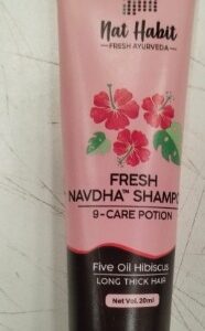 NAT HABIT Five Oil Hibiscus Navdha Shampoo 20ML