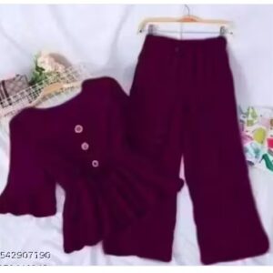 Private Label kids girl top and bottom set colour purple size 24month