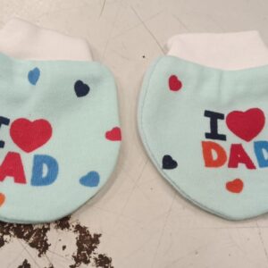 Private Label Baby mitten booty hand gloves skyblue colour