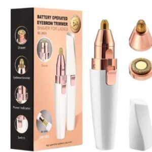 Blawless Battery Operated Eyebrow Trimmer and Shaver White Colour