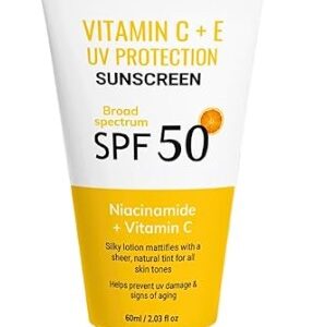 Sonavi Sunscreen SPF 50 with For Men and Women Niacinamide Plus Vitamin C 60ml
