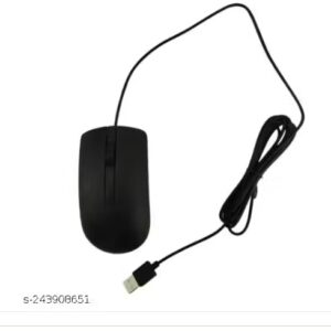 Dell MS 116 Wired Optical Mouse in Black Colour