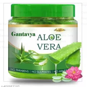 Gantavya Pure Aloe Vera Gel for glowing Face Skin Hair 220 gm